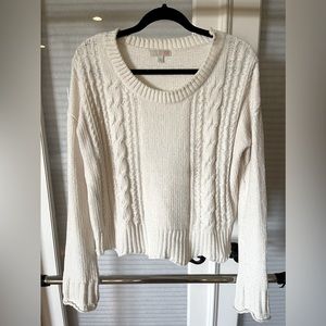 Cream Cropped Sweater